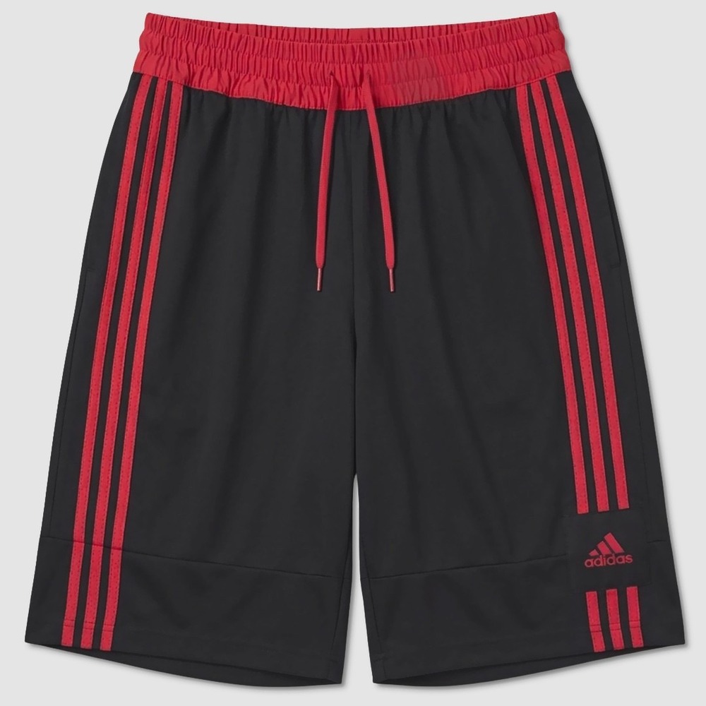 Adidas 3G Speed X Basketball Shorts - NWT Mens Large-Tall Blk / Red - #49633-K10